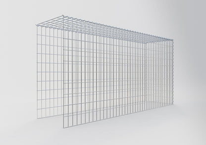 Grown-on gabion type 4 200 cm x 100 cm x 50 cm (L x H x D), mesh size 5 cm x 10 cm, spiral