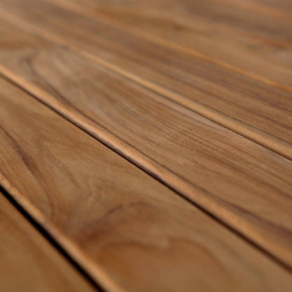 Trä TEAK för bänk 4 ämnen 115 x 9 x 2 cm