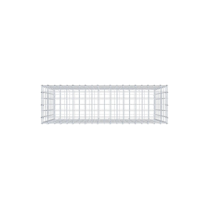 Gabbione 100 cm x 80 cm x 30 cm (L x H x P), maglia 5 cm x 10 cm, anello a C