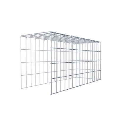 Fourche rapportée type 4 80 cm x 40 cm x 30 cm (L x H x P), mailles 5 cm x 10 cm, anneau C