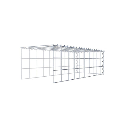 Anbaugabione Typ 4 100 cm x 30 cm x 40 cm (L x H x T), Maschenweite 10 cm x 10 cm, Spirale