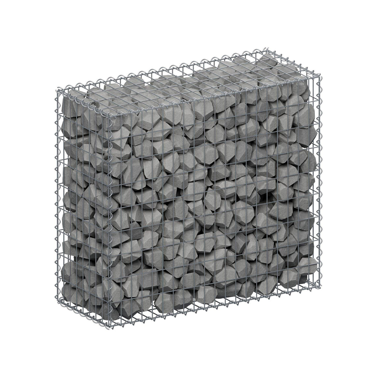 Gabion 100 cm x 90 cm x 40 cm (L x H x P), mailles 5 cm x 10 cm, spirale