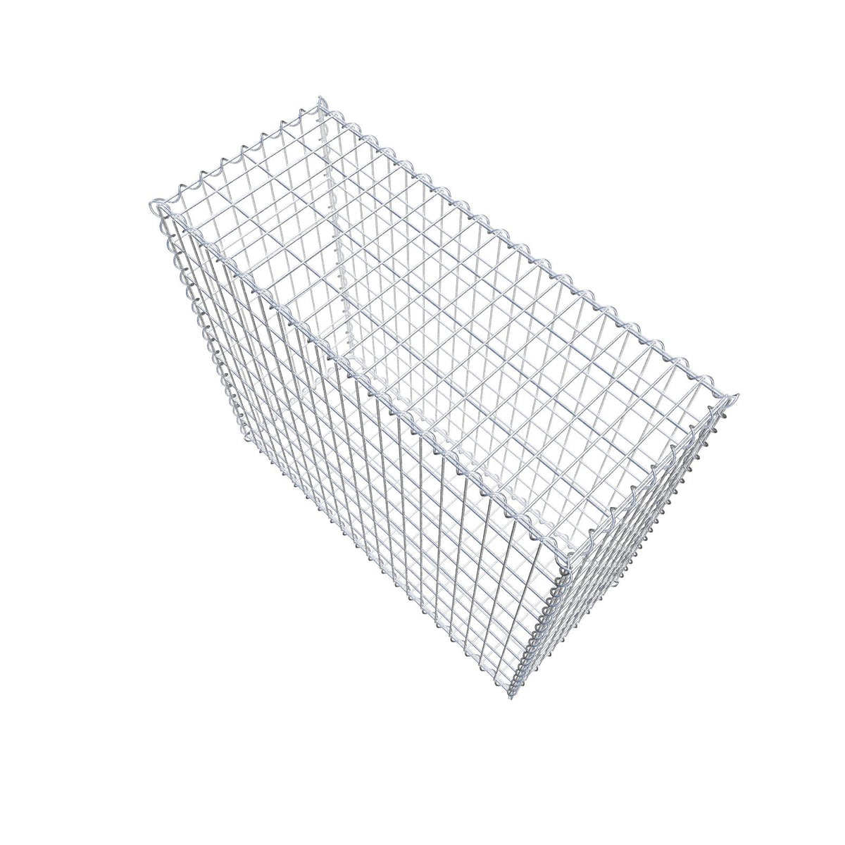 Gabion 100 cm x 90 cm x 40 cm (L x H x P), mailles 5 cm x 10 cm, spirale