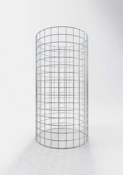 Gabionensäule rund 42 cm Durchmesser, 80 cm Höhe, Maschenweite 5 cm x 5 cm
