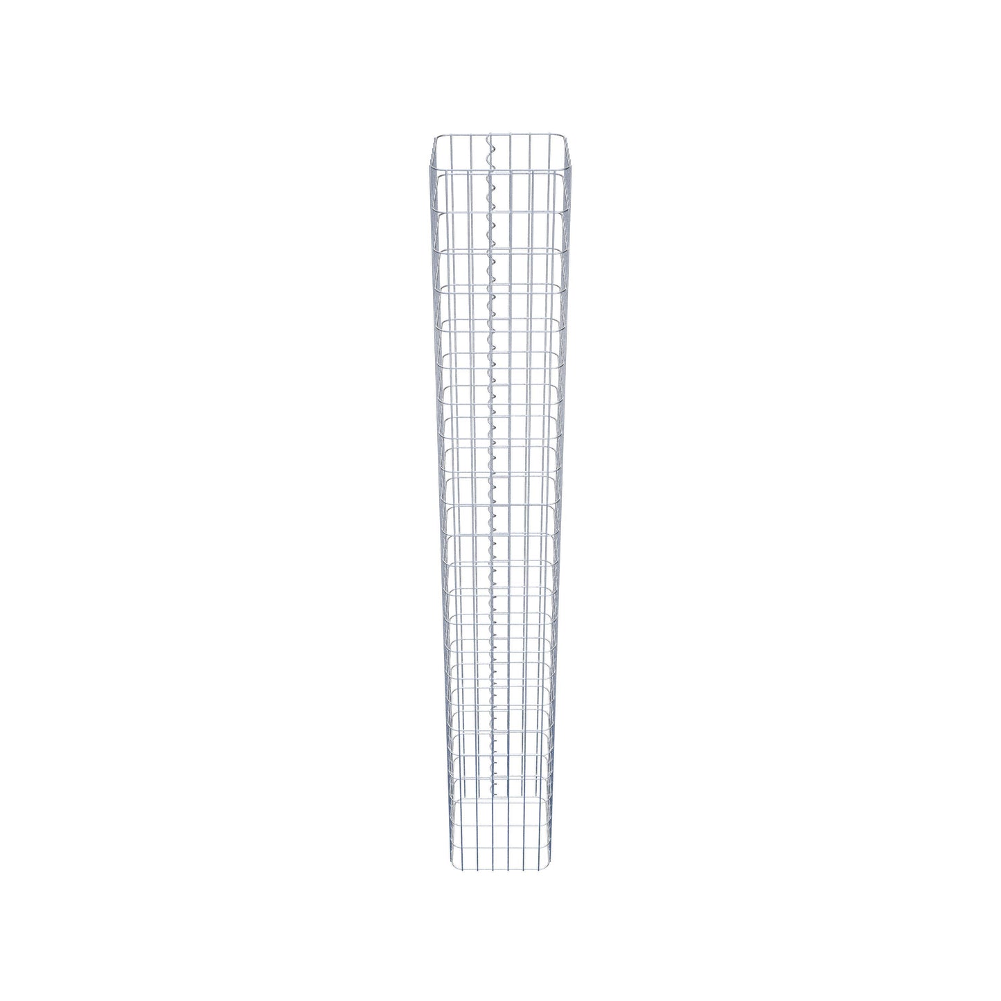 Gabionensäule eckig 32 cm x 32 cm, 230 cm Höhe, MW 5 cm x 10 cm