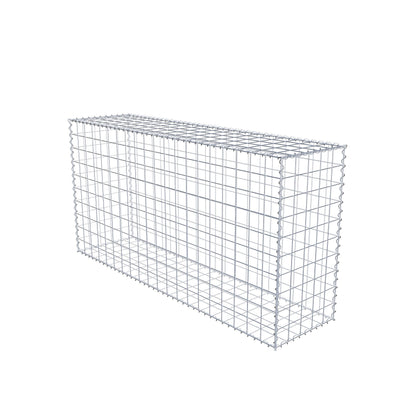 Gabbione 200 cm x 100 cm x 50 cm (L x H x P), maglia 10 cm x 10 cm, spirale