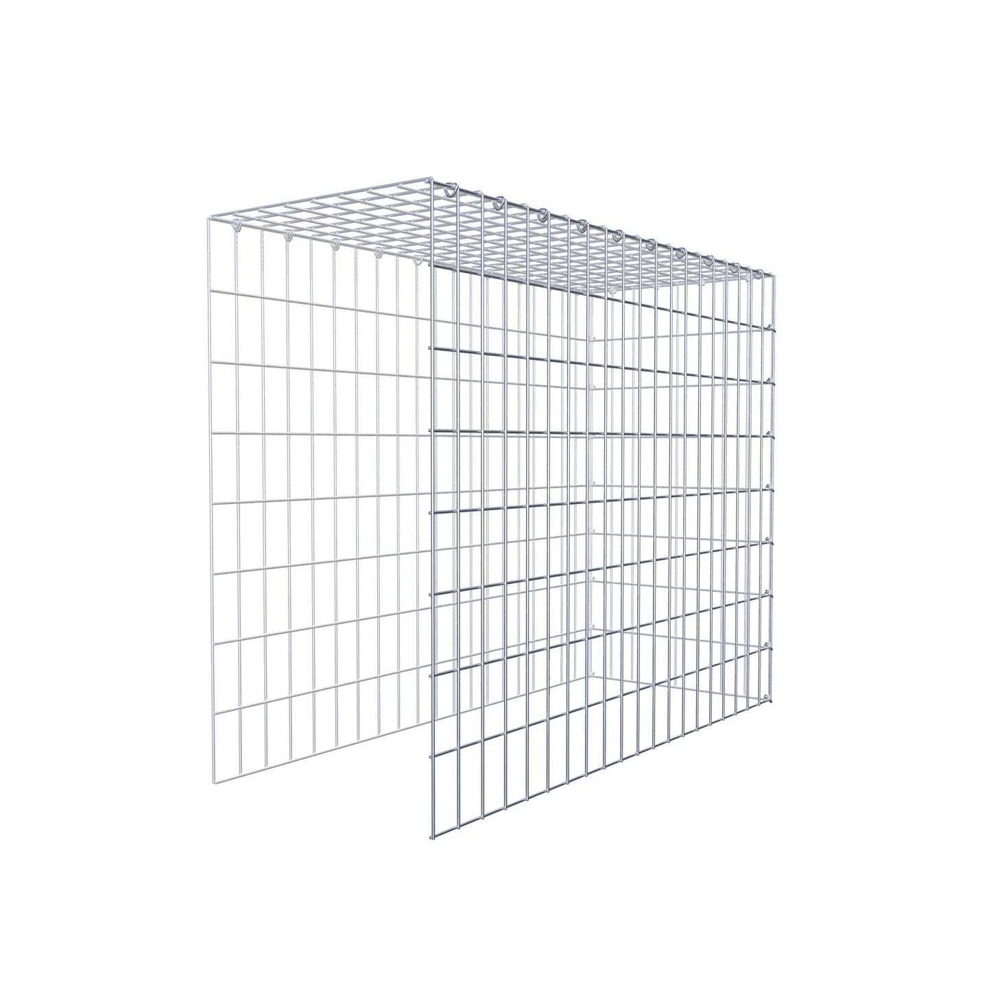 Fourche rapportée type 4 100 cm x 80 cm x 40 cm (L x H x P), maille 5 cm x 10 cm, anneau en C