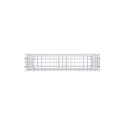 Gabion 100 cm x 90 cm x 20 cm (L x H x P), mailles 5 cm x 10 cm, anneau en C