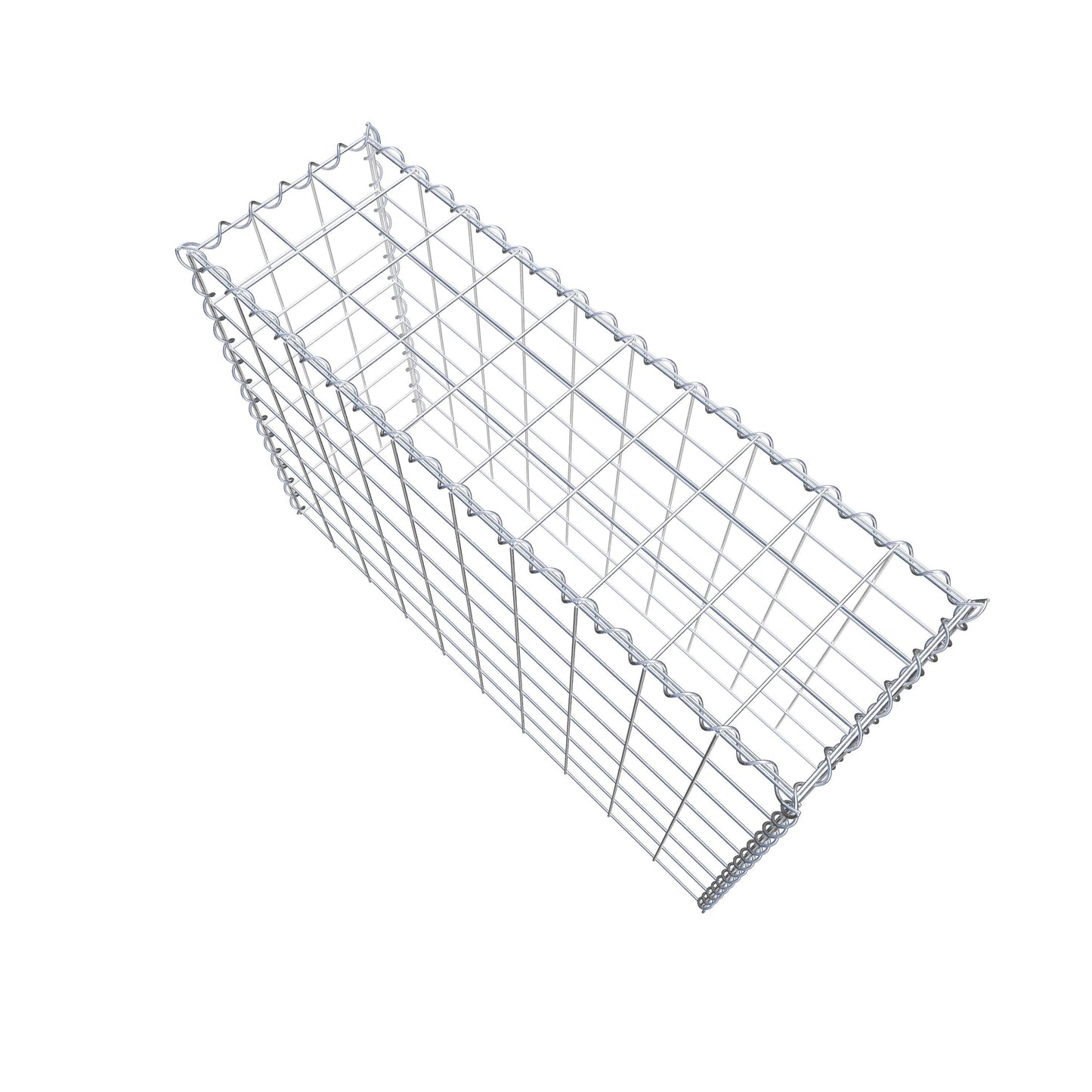 Gabion rapporté type 3 100 cm x 70 cm x 30 cm (L x H x P), mailles 10 cm x 10 cm, spirale