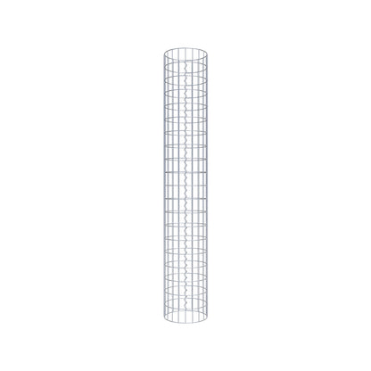 Colonne de gabion ronde 32 cm de diamètre, 200 cm de hauteur, maille 5 cm x 10 cm