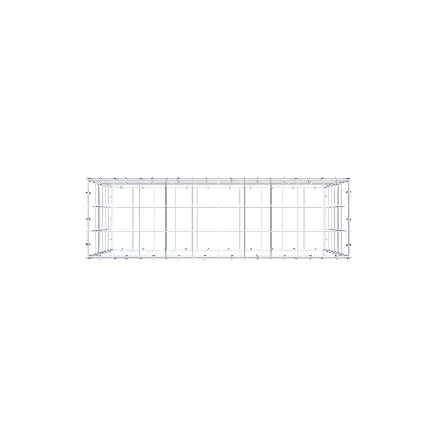 Gabion 100 cm x 70 cm x 30 cm (L x H x D), maskestørrelse 10 cm x 10 cm, C-ring
