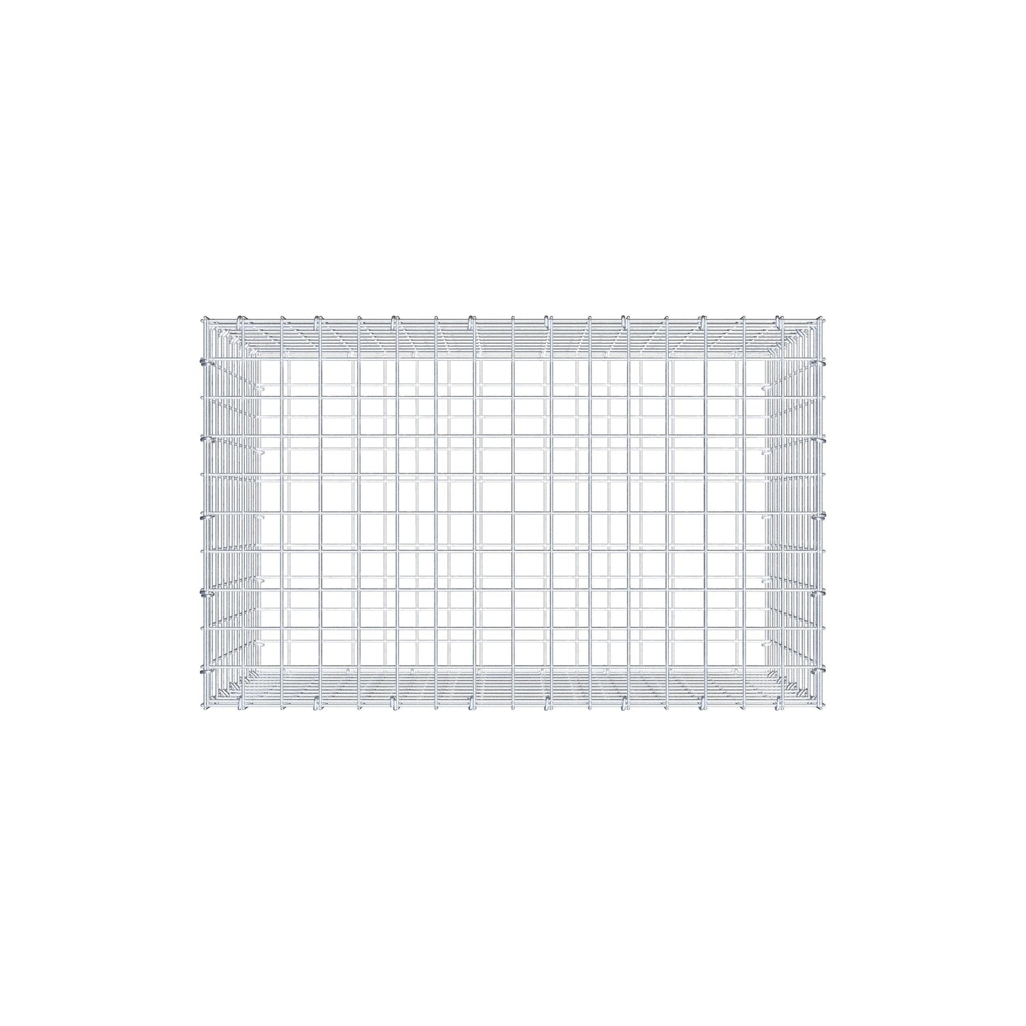 Schanskorf 80 cm x 50 cm x 50 cm (L x H x D), maaswijdte 5 cm x 5 cm, C-ring