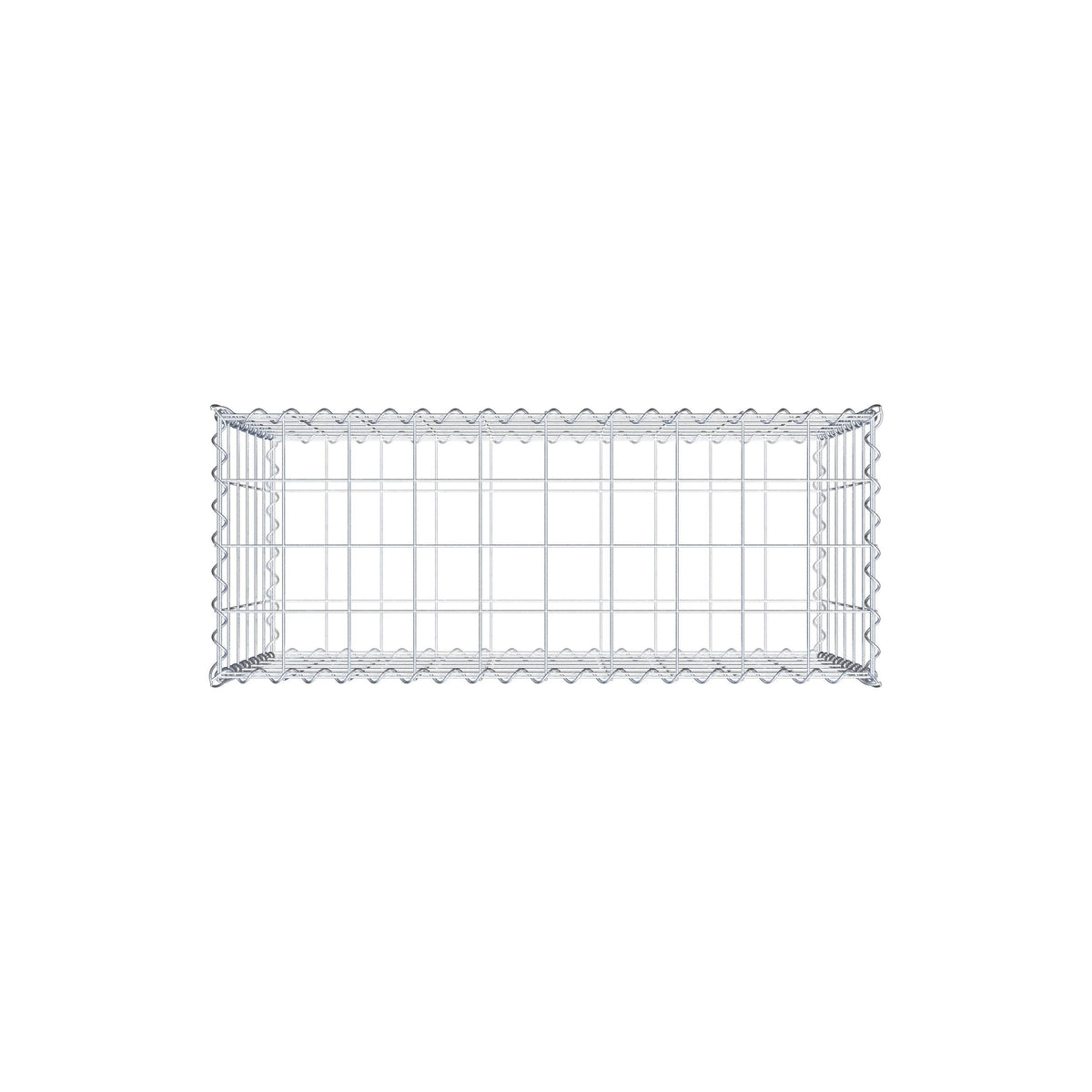 Gabião 100 cm x 60 cm x 40 cm (C x A x P), malhagem 10 cm x 10 cm, espiral