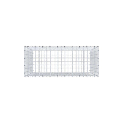 Gabion 100 cm x 90 cm x 40 cm (L x H x P), mailles 5 x 5 cm, anneau en spirale