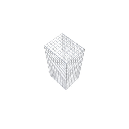 Mounted gabion type 2 100 cm x 50 cm x 40 cm (L x H x D), mesh size 5 cm x 5 cm, C-ring