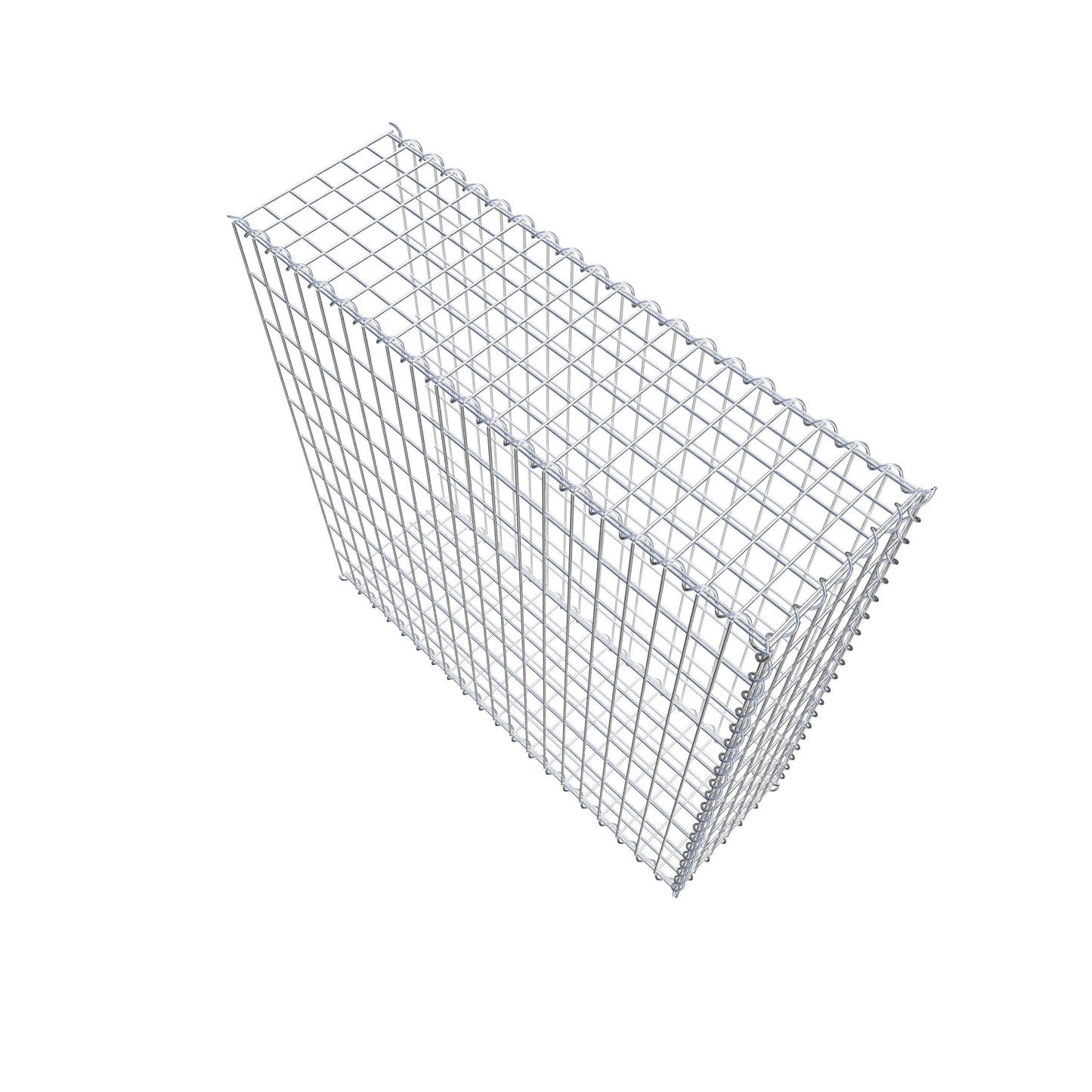 Gavión adulto tipo 2 100 cm x 100 cm x 30 cm (largo x alto x profundidad), tamaño de malla 5 cm x 10 cm, espiral