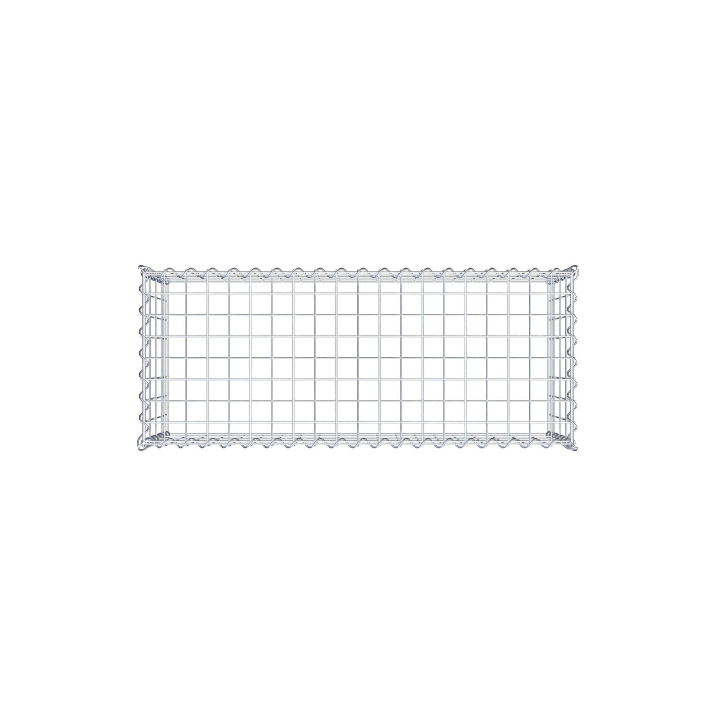 Gavión complementario tipo 3 100 cm x 40 cm x 40 cm (L x A x P), malla 5 cm x 10 cm, espiral