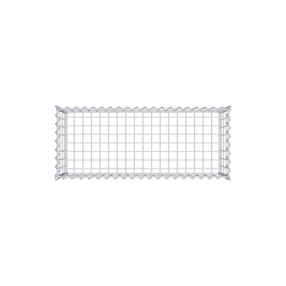 Gavión complementario tipo 3 100 cm x 40 cm x 40 cm (L x A x P), malla 5 cm x 10 cm, espiral