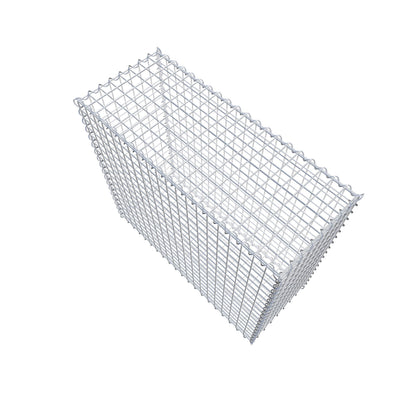 Gabbione 100 cm x 90 cm x 40 cm (L x H x P), maglia 5 cm x 5 cm, spirale