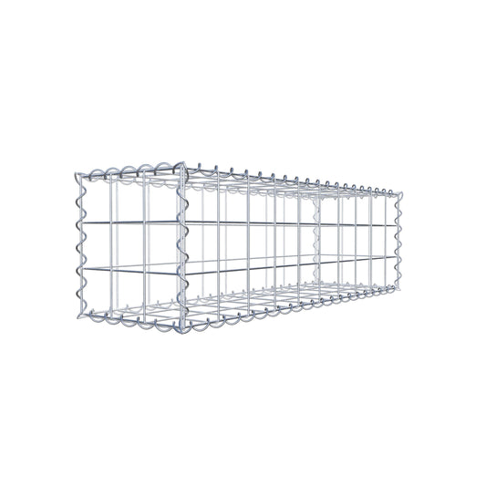 Gabião 100 cm x 30 cm x 30 cm (C x A x P), malhagem 10 cm x 10 cm, espiral