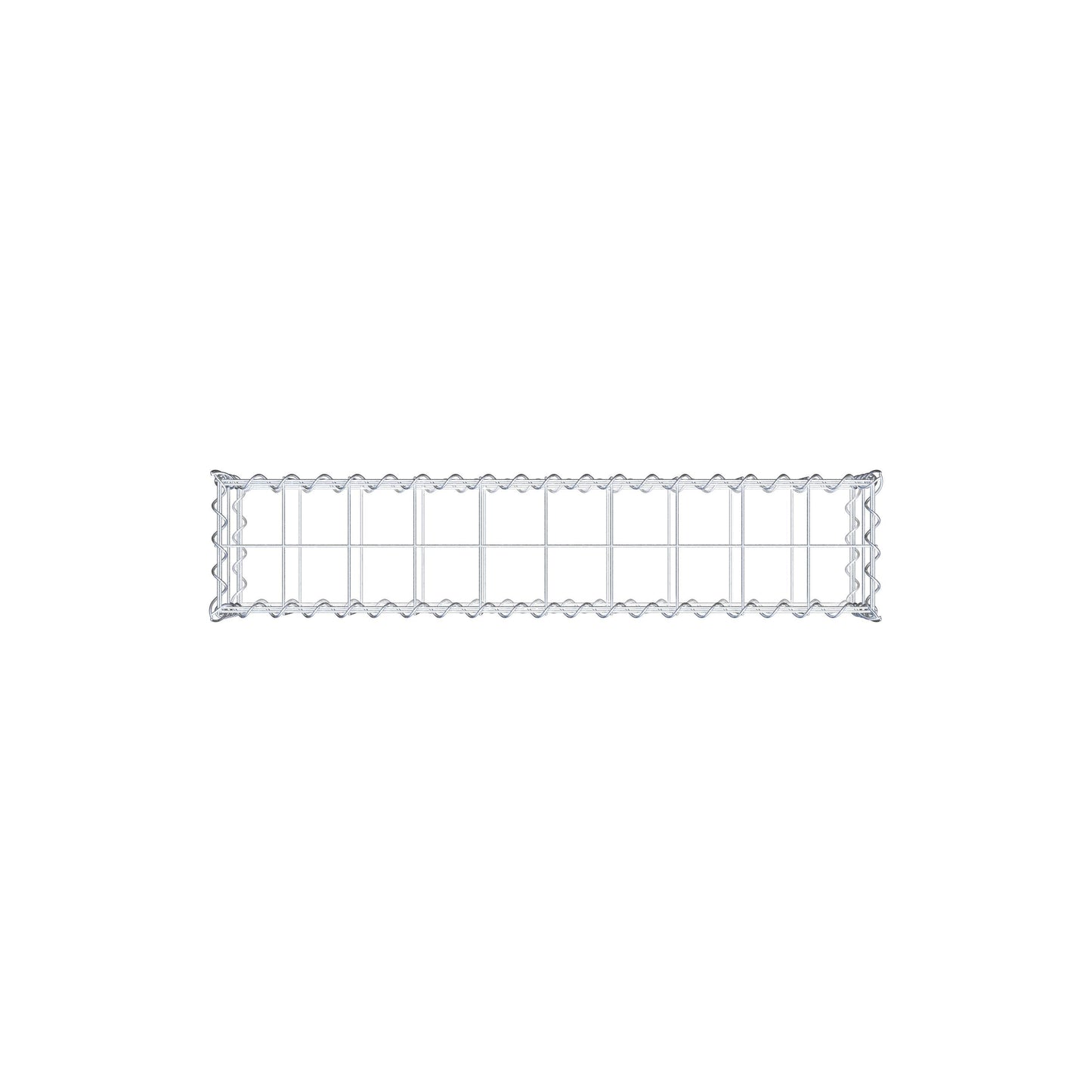 Gabione 100 cm x 20 cm x 20 cm (L x H x T), Maschenweite 10 cm x 10 cm, Spirale