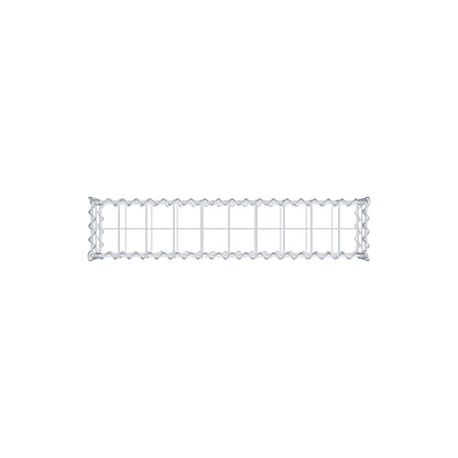 Gabione 100 cm x 20 cm x 20 cm (L x H x T), Maschenweite 10 cm x 10 cm, Spirale