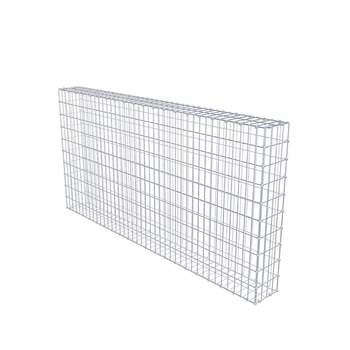 Gabion 200 cm x 100 cm x 20 cm (L x H x D), mesh size 5 x 10 cm, spiral ring