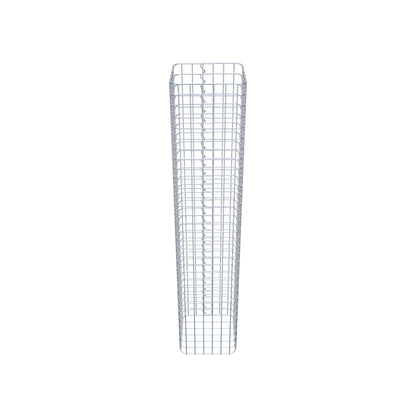 Columna de gaviones angular 32 cm x 32 cm, 160 cm de altura, MW 5 cm x 5 cm