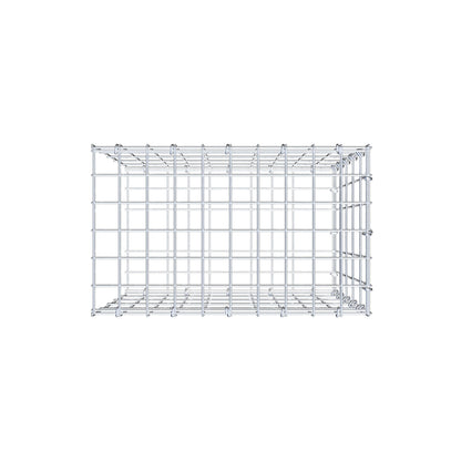 Gabião tipo 2 50 cm x 50 cm x 30 cm, malhagem 5 cm x 10 cm, anel C