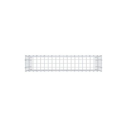 Mounted gabion type 3 100 cm x 60 cm x 20 cm (L x H x D), mesh size 5 cm x 10 cm, C-ring