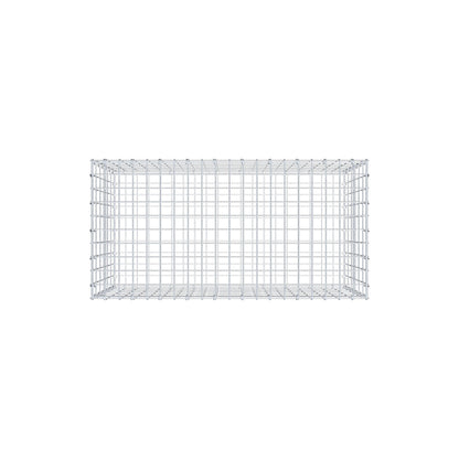 Gabion 100 cm x 60 cm x 50 cm (L x H x P), mailles 5 cm x 10 cm, anneau en C
