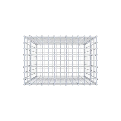 Gabião 100 cm x 60 cm x 40 cm (C x A x P), malhagem 5 cm x 10 cm, anel C