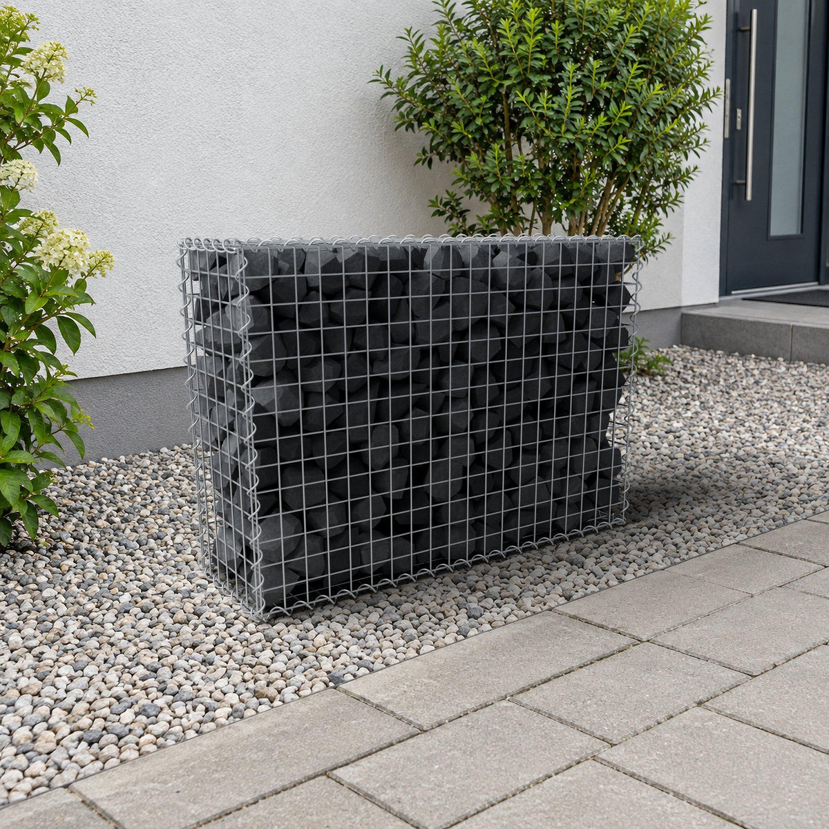 Gabião 100 cm x 70 cm x 30 cm (C x A x P), malhagem 5 cm x 5 cm, espiral
