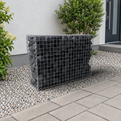 Gabião 100 cm x 70 cm x 30 cm (C x A x P), malhagem 5 cm x 5 cm, espiral