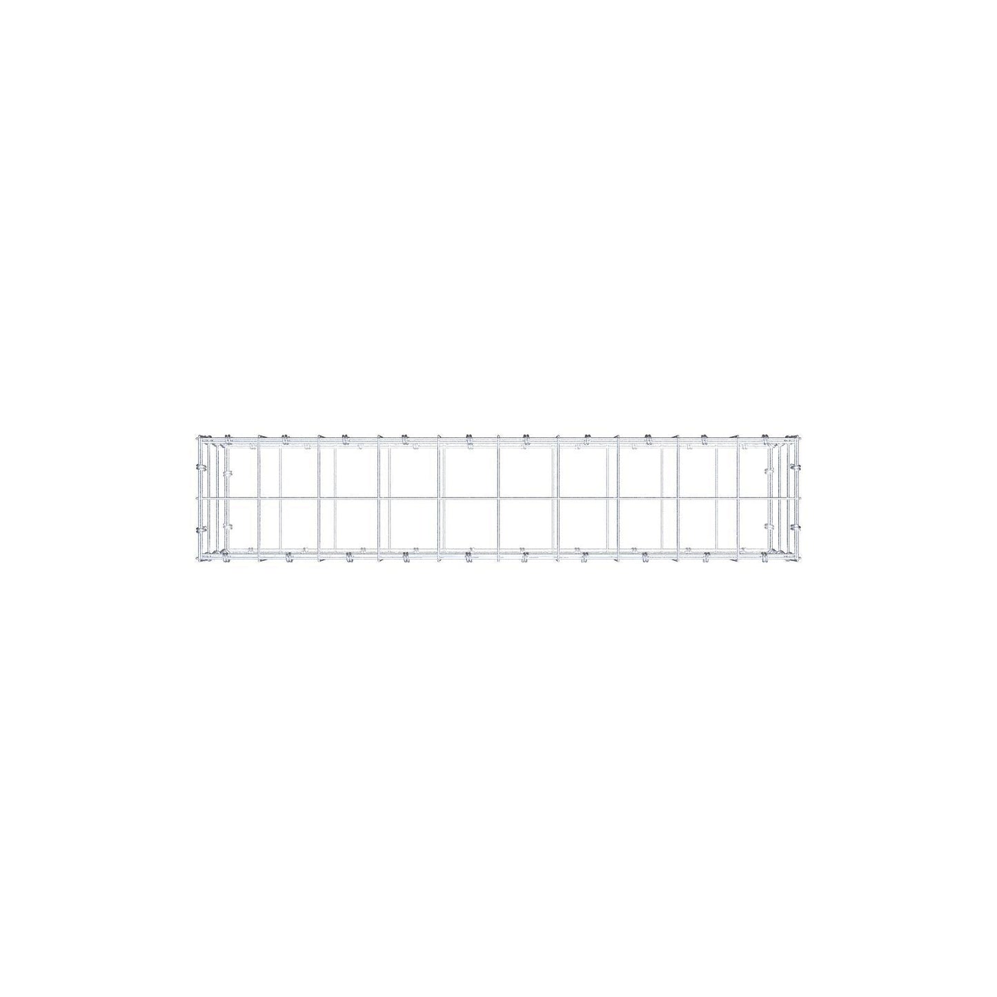 Gabião 100 cm x 30 cm x 20 cm (C x A x P), malhagem 10 x 10 cm, anel espiral
