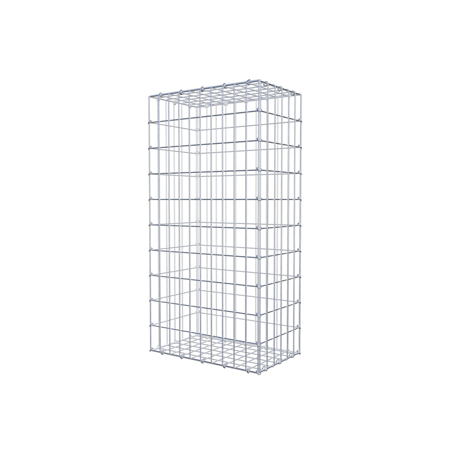 Gabion 100 cm x 30 cm x 50 cm (L x H x D), maskestørrelse 5 cm x 10 cm, C-ring