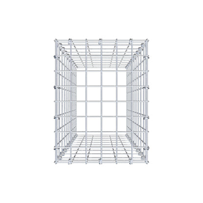 Anbaugabione Typ 3 100 cm x 30 cm x 40 cm (L x H x T), Maschenweite 5 cm x 10 cm, C-Ring