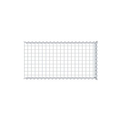 Opvokset gabion type 4 100 cm x 20 cm x 50 cm (L x H x D), maskestørrelse 5 cm x 5 cm, spiral