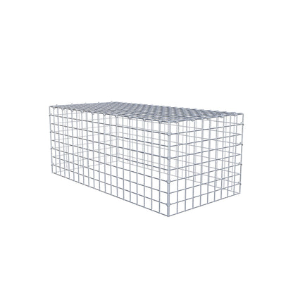 Fourche rapportée type 3 100 cm x 40 cm x 50 cm (L x H x P), mailles 5 cm x 5 cm, anneau C