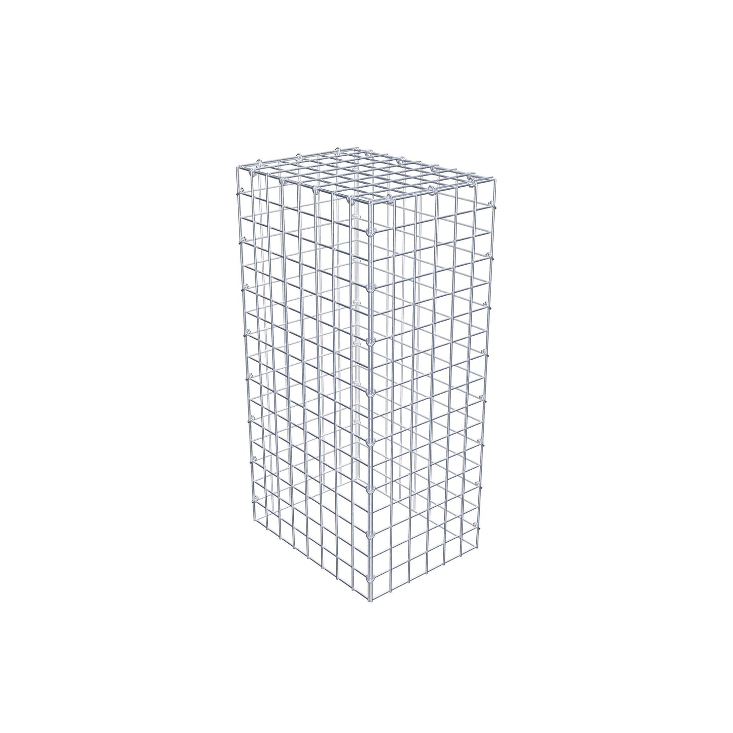 Fourche rapportée type 3 80 cm x 40 cm x 30 cm (L x H x P), mailles 5 cm x 5 cm, anneau C
