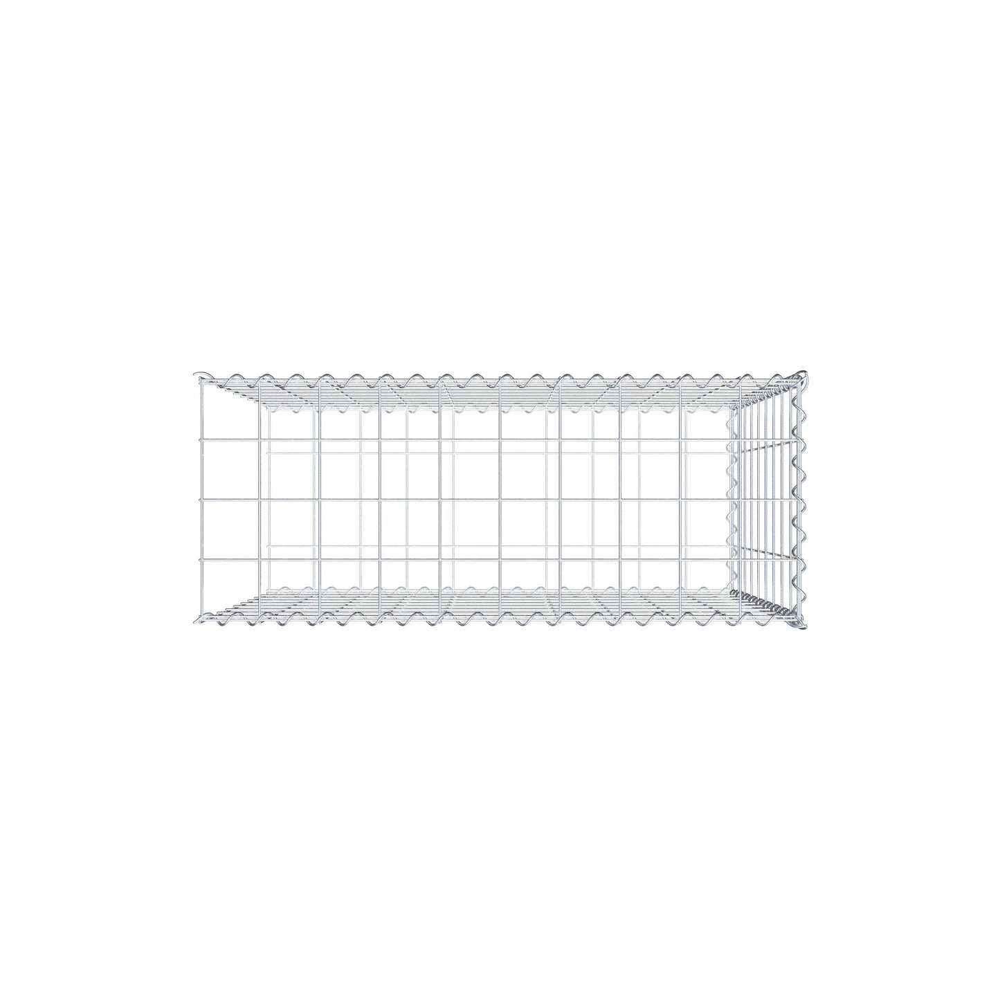 Gavión complementario tipo 2 100 cm x 90 cm x 40 cm (L x A x P), malla 10 cm x 10 cm, espiral