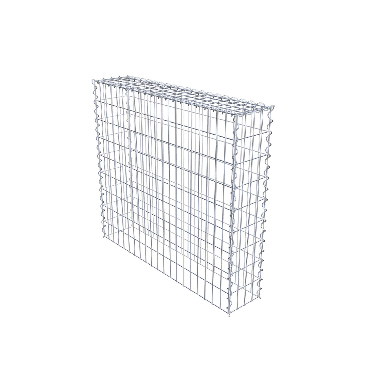 Extra gabion typ 3 100 cm x 90 cm x 20 cm (L x H x D), maskstorlek 5 cm x 10 cm, spiral