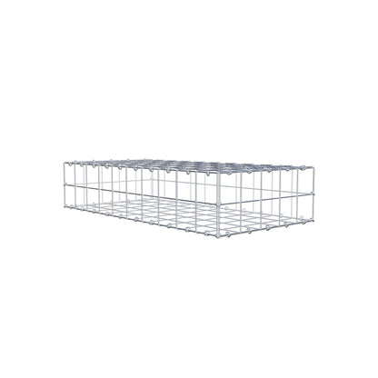 Gabion 100 cm x 20 cm x 50 cm (L x H x D), maskstorlek 10 cm x 10 cm, C-ring