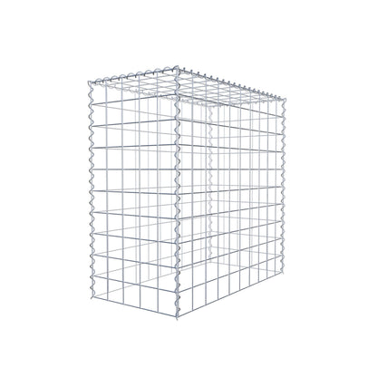 Gabion rapporté type 3 100 cm x 100 cm x 50 cm (L x H x P), mailles 10 cm x 10 cm, spirale
