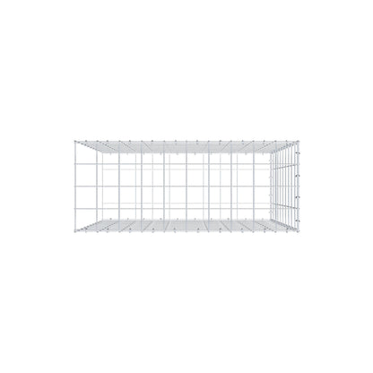 Gabbione aggiuntivo tipo 2 100 cm x 100 cm x 40 cm (L x H x P), maglia 10 cm x 10 cm, anello a C