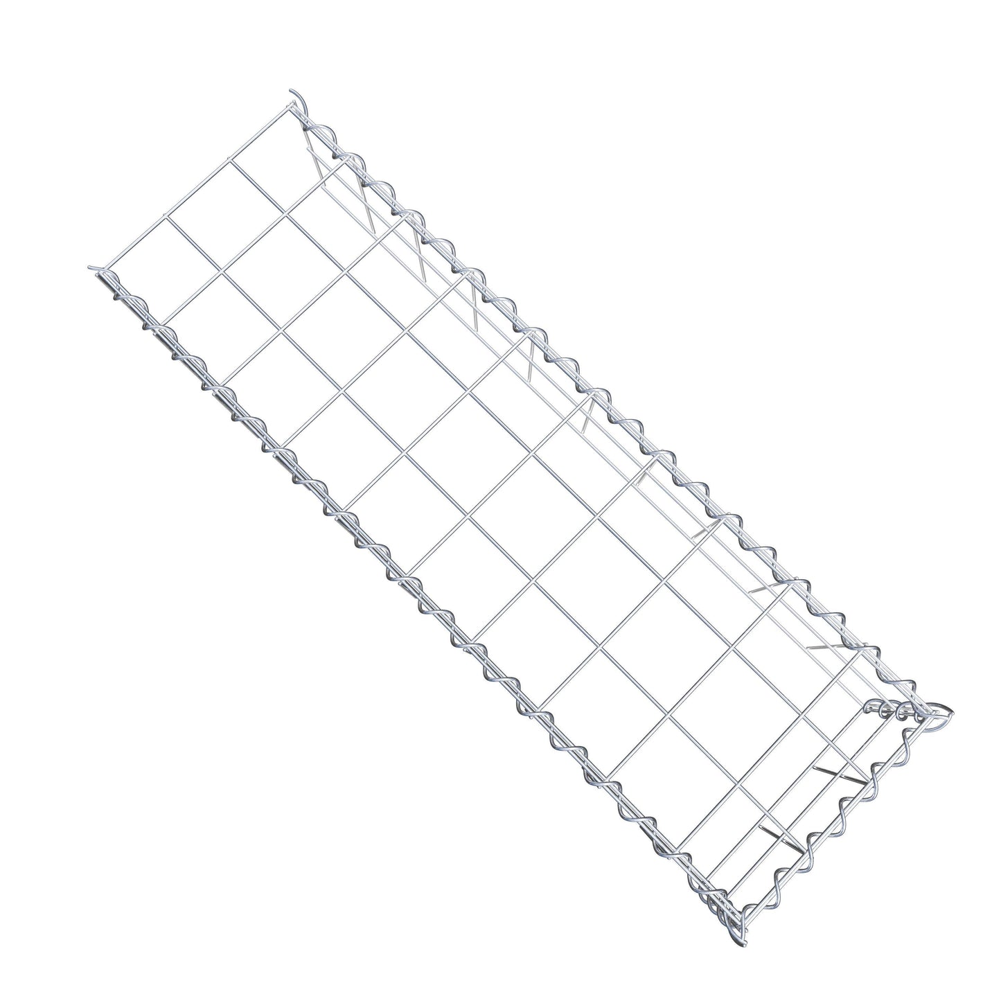 Gabion rapporté type 4 100 cm x 20 cm x 30 cm (L x H x P), mailles 10 cm x 10 cm, spirale