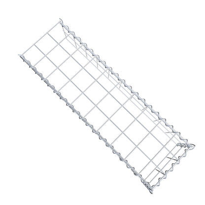 Gabion rapporté type 4 100 cm x 20 cm x 30 cm (L x H x P), mailles 10 cm x 10 cm, spirale
