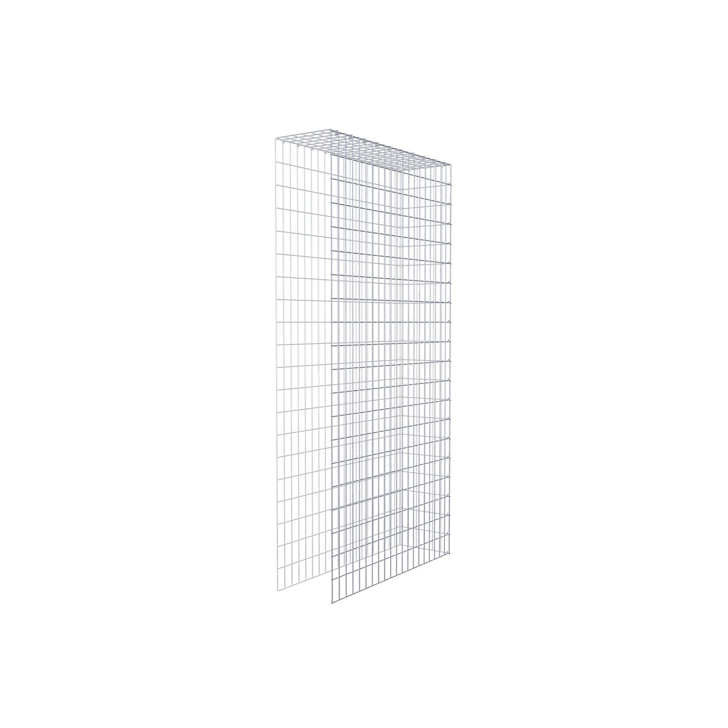 Fourche rapportée type 4 200 cm x 100 cm x 30 cm (L x H x P), mailles 5 cm x 10 cm, anneau en C