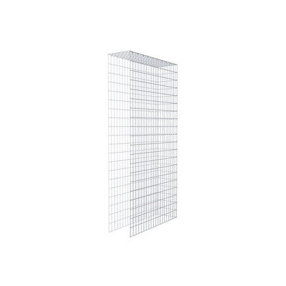 Fourche rapportée type 4 200 cm x 100 cm x 30 cm (L x H x P), mailles 5 cm x 10 cm, anneau en C