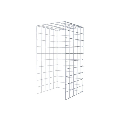 Monteret gabion type 4 100 cm x 50 cm x 50 cm (L x H x D), maskestørrelse 10 cm x 10 cm, C-ring